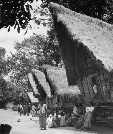 "Batak village street"